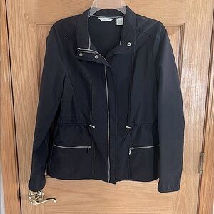 Laura Ashley - Dark Navy Blue Utility Jacket - Medium